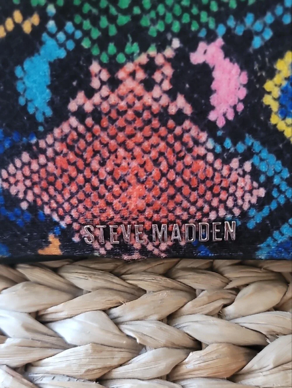 Steve Madden Deanna Multi Snake-Print Platform with Matching Bag